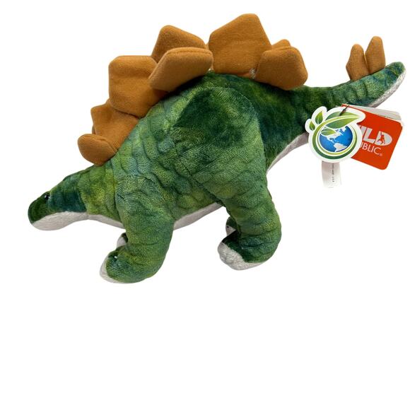 Wild Republic Dinosaur Plush Lot NWT – Triceratops & Stegosaurus Medium Size - Picture 3 of 9